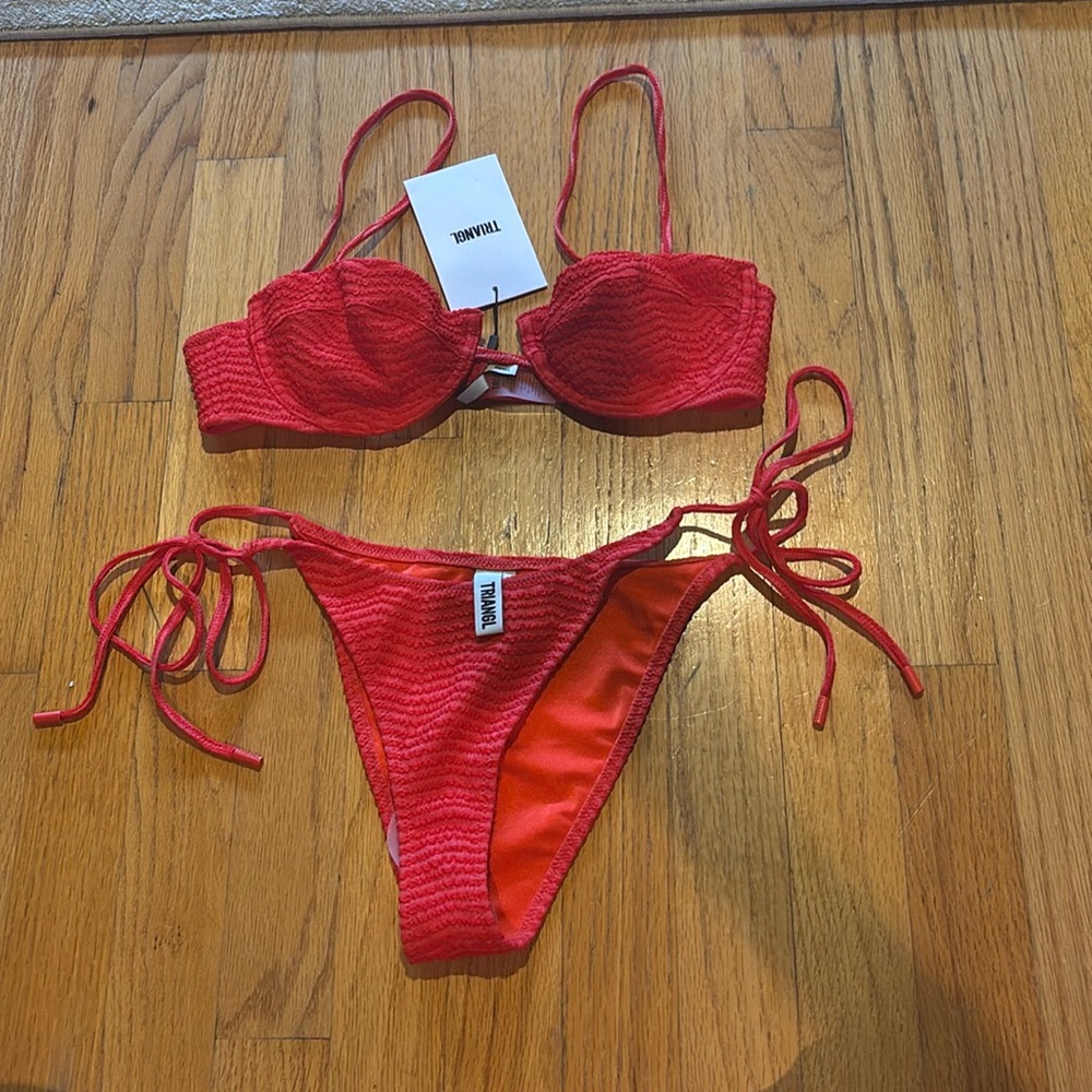 triangl swimwear Red Bikini Set